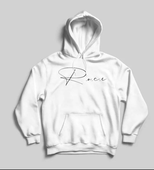 R.U.C.E. "GRATITUDE"WHT Hooded Sweatshirt