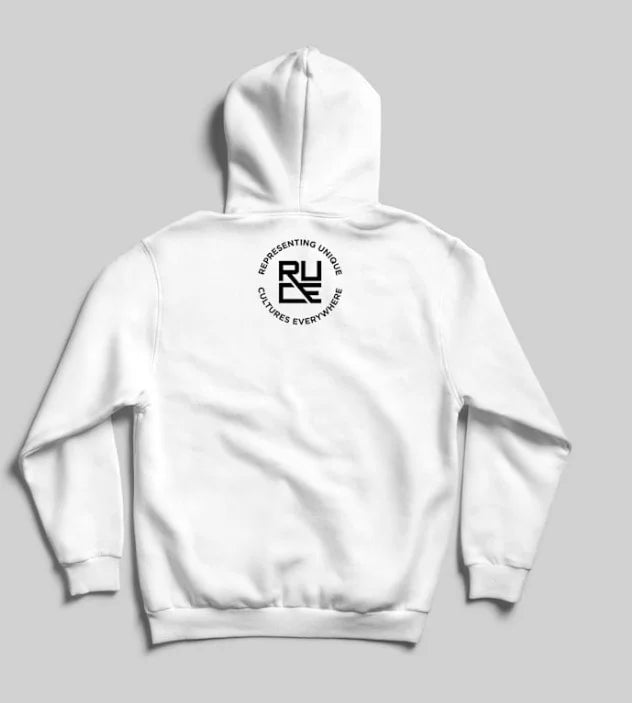 R.U.C.E. "GRATITUDE"WHT Hooded Sweatshirt